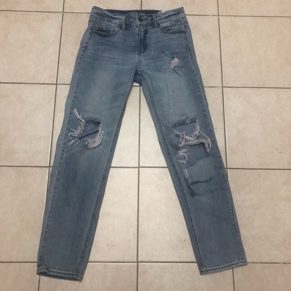 Empyre Easton distressed boyfriend jeans, size one. - Picture 3 of 16